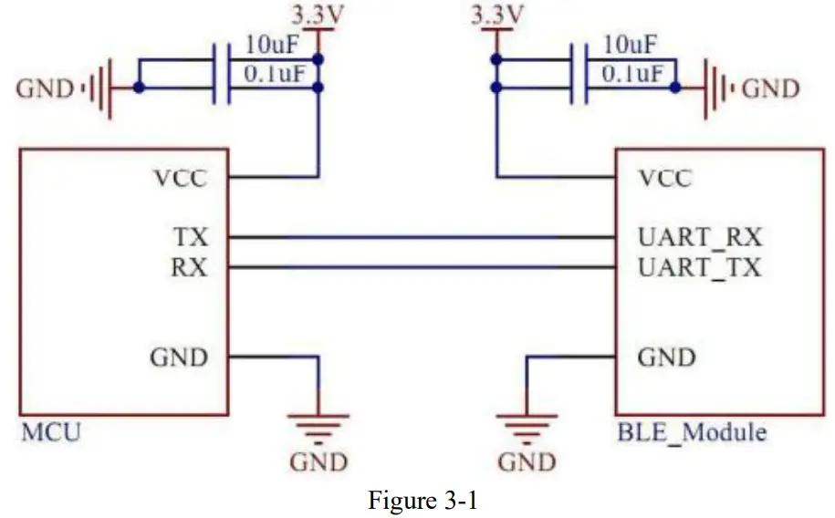 HOBBYWING SDM16HA BLE Transparent Transmission Module - circuit diagram