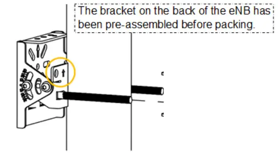 Baicells Nova430i Outdoor 4x250mW eNodeB - Pole