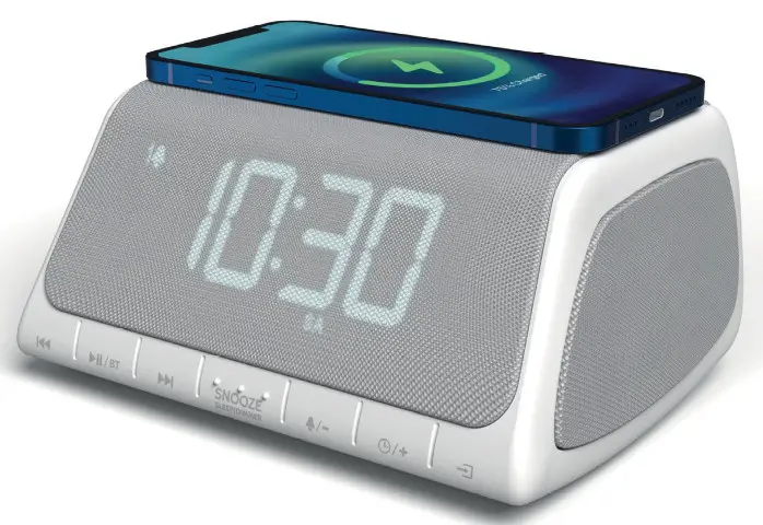i box WJ 288APP Dusk Radio Alarm Clock with Wireless Charging- 2