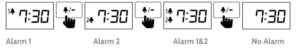 i box WJ 288APP Dusk Radio Alarm Clock with Wireless Charging- Alarm 1