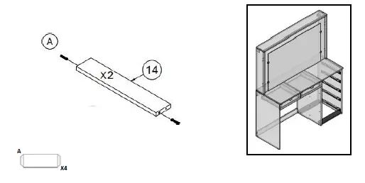 boahaus 1609 Dressing Table with Mirror fig 11