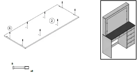 boahaus 1609 Dressing Table with Mirror fig 12