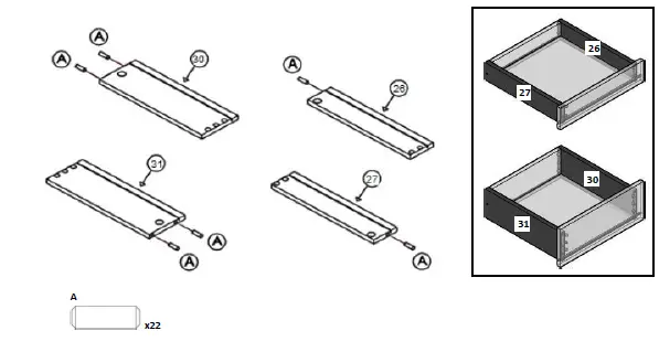 boahaus 1609 Dressing Table with Mirror fig 14