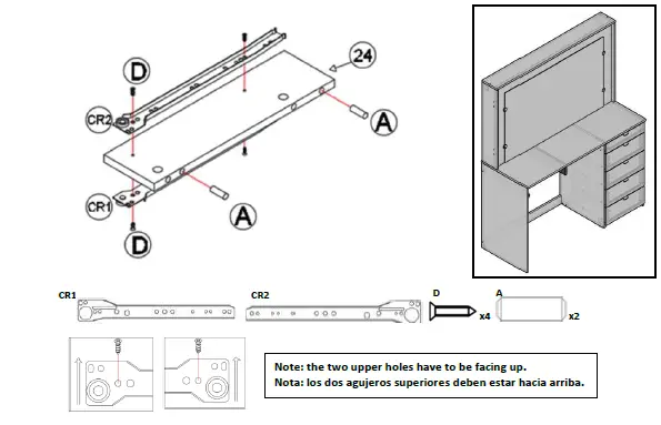 boahaus 1609 Dressing Table with Mirror fig 17