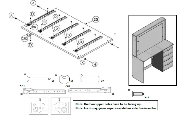 boahaus 1609 Dressing Table with Mirror fig 20