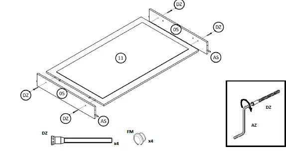 boahaus 1609 Dressing Table with Mirror fig 22