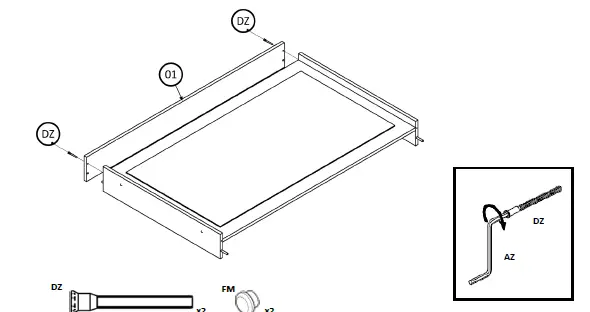 boahaus 1609 Dressing Table with Mirror fig 23
