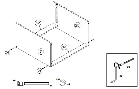 boahaus 1609 Dressing Table with Mirror fig 25