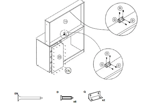 boahaus 1609 Dressing Table with Mirror fig 28