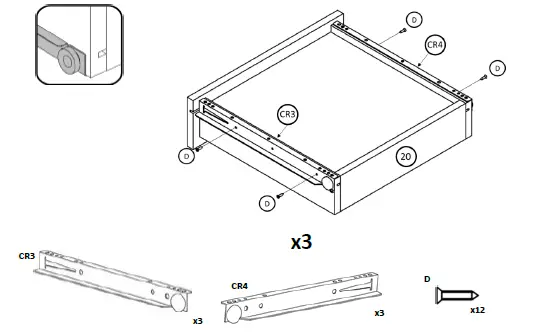 boahaus 1609 Dressing Table with Mirror fig 34