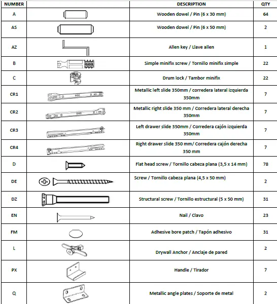 boahaus 1609 Dressing Table with Mirror fig 7