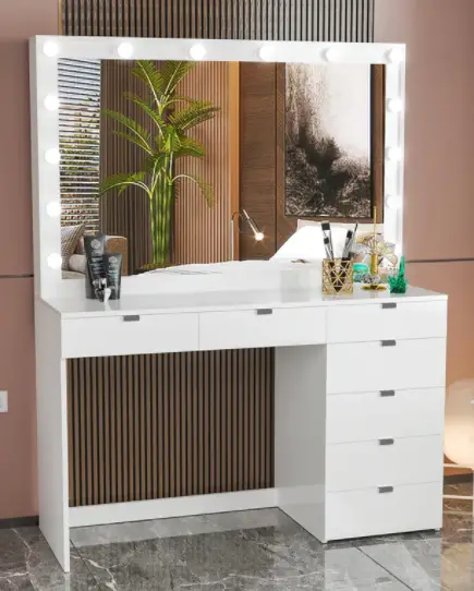 boahaus 1609 Dressing Table with Mirror