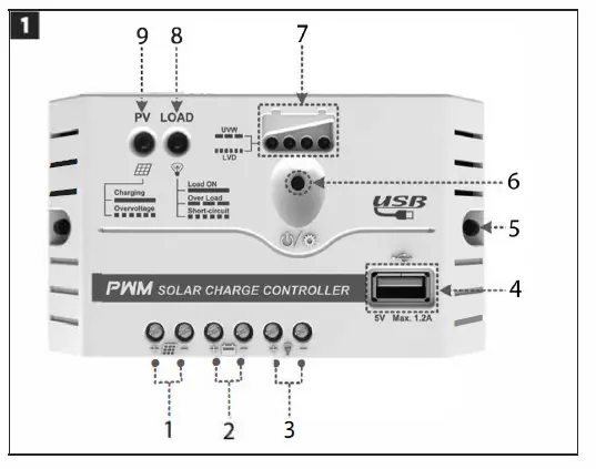 anslut 016578 Solar Panel Regulator fig 1