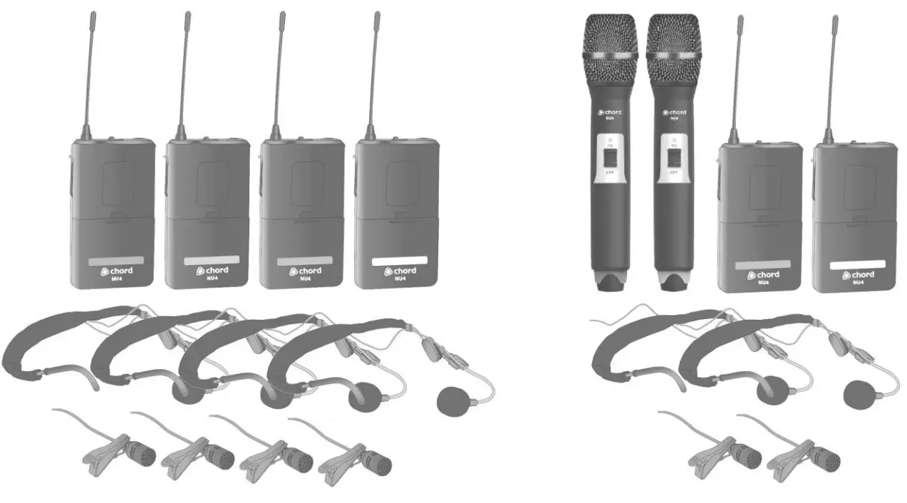 chord 171 843UK NU4 Quad UHF Wireless System - fig