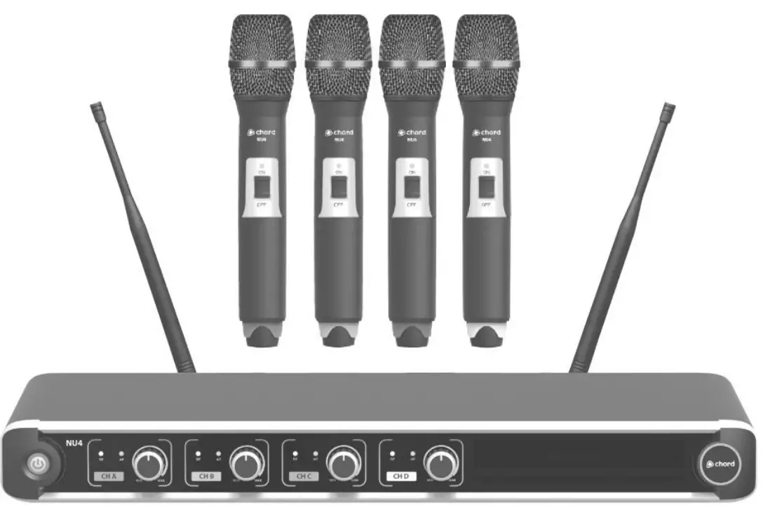 chord 171 843UK NU4 Quad UHF Wireless System
