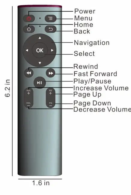 Xi An Wushengze Trading A6-B TV Remote Control