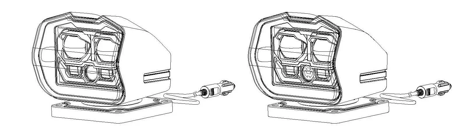 OVOVS OL-20S01 Wireless Remote Control LED Search Light fig1