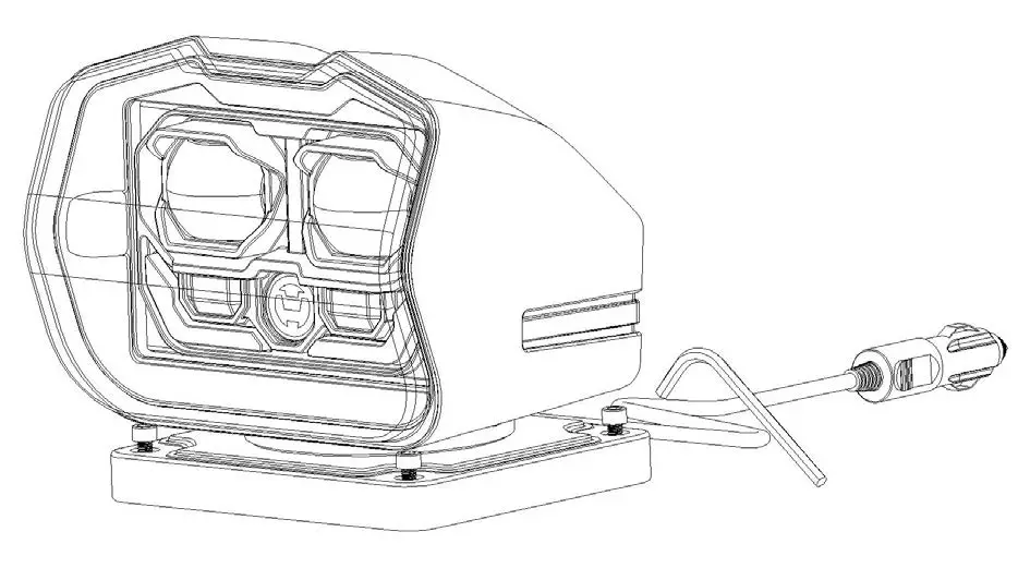 OVOVS OL-20S01 Wireless Remote Control LED Search Light fig6