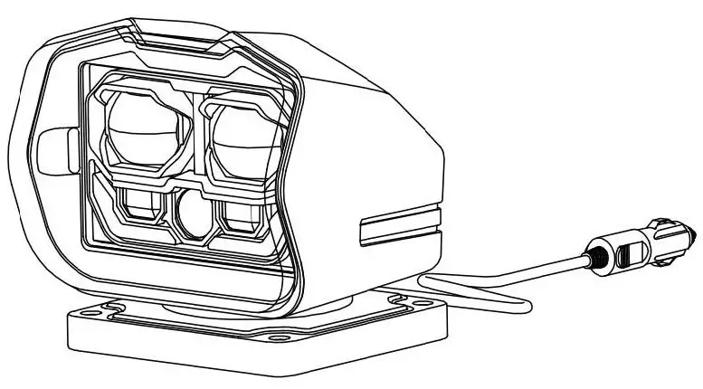 OVOVS OL-20S01 Wireless Remote Control LED Search Light image