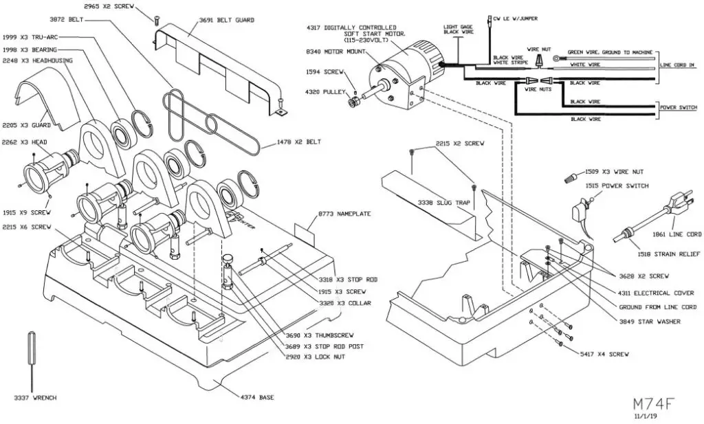 CARPENTER 74F 3-In-1 Rotary Coaxial Cable Stripper - FIG 3