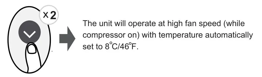 inventor PFI2VO-09 Air Conditioning Systems Remote Controller - 8°C function