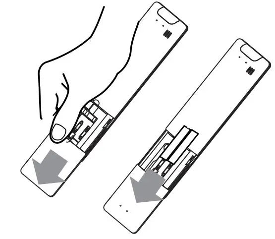 inventor PFI2VO-09 Air Conditioning Systems Remote Controller - Inserting and Replacing Batteries