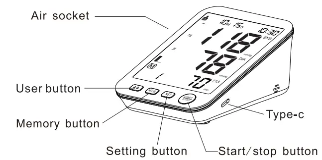 Smilecare U81RH Upper Arm Electronic Blood Pressure Monitor Instruction Manual - Body