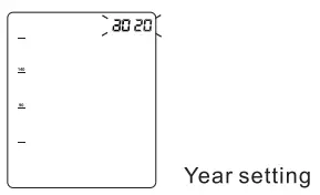 Smilecare U81RH Upper Arm Electronic Blood Pressure Monitor Instruction Manual - Year setting
