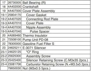 FIG16 ENGINE EXPLODED VIEW