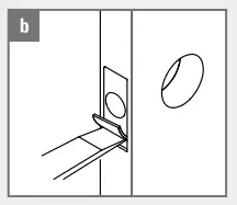 LOCKEY E910 Electric Dead Bolt - Install Latch b