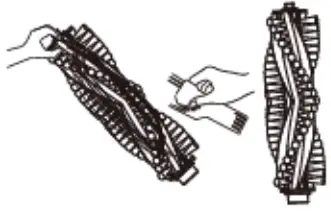 Venga VG RVC 3000 WH Robot Vacuum Cleaner - Clean the rolling brush