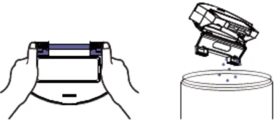 Venga VG RVC 3000 WH Robot Vacuum Cleaner - Open dust bin’