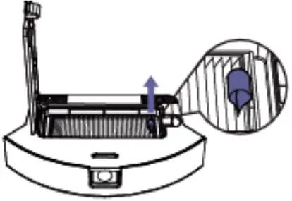 Venga VG RVC 3000 WH Robot Vacuum Cleaner - Remove filter