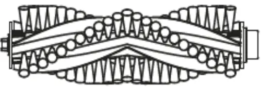 Venga VG RVC 3000 WH Robot Vacuum Cleaner - Rolling brush