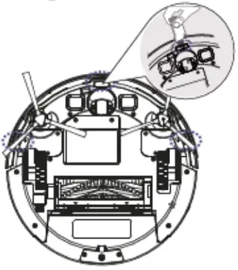 Venga VG RVC 3000 WH Robot Vacuum Cleaner - cliff