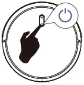 Venga VG RVC 3000 WH Robot Vacuum Cleaner - power button