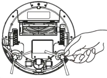 Venga VG RVC 3000 WH Robot Vacuum Cleaner - side brushes 1