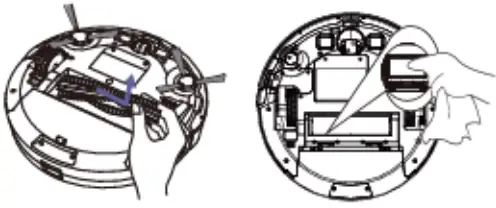 Venga VG RVC 3000 WH Robot Vacuum Cleaner - vacuuming channel