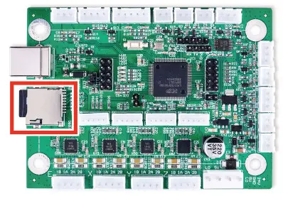 omtech K40+ Laser Engraver Control Card - Data Connections