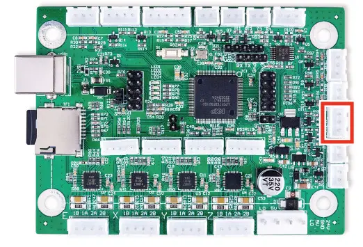 omtech K40+ Laser Engraver Control Card - Device Input Connections