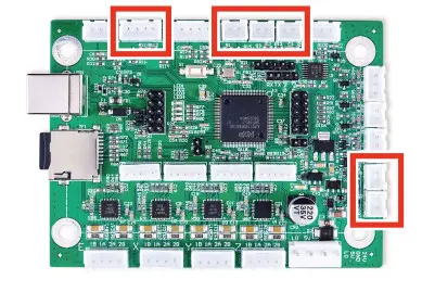 omtech K40+ Laser Engraver Control Card - Device Output Connections