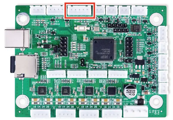 omtech K40+ Laser Engraver Control Card - Limit Switch Connections