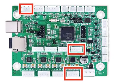 omtech K40+ Laser Engraver Control Card - Workbed Connections
