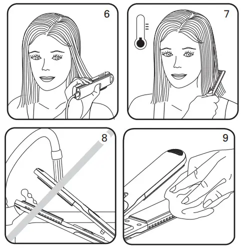 Rowenta Digital CF7152G4 Hair Straightener - fig 2