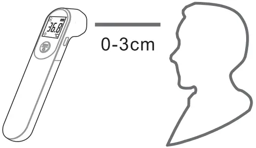 Sinocare BSX976 Non Contact Infrared Forehead Thermometer - 3