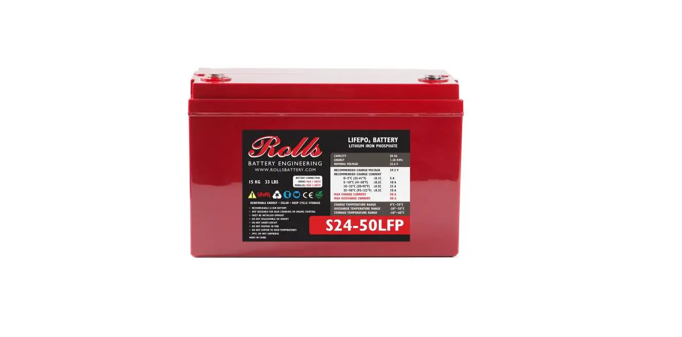 Rolls 12v & 24v Lfp Lithium-ion Battery Instruction Manual