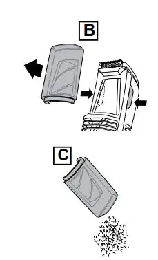 REMINGTON Vac Trim Beard Trimmer User Manual - AFTER EACH USE