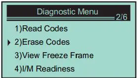 VXDAS Automobile OBD Diagnostic Instrument User Manual - Delete the diagnostic code