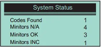 VXDAS Automobile OBD Diagnostic Instrument User Manual - diagnostic code counting