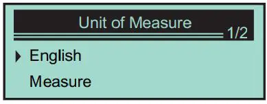 VXDAS Automobile OBD Diagnostic Instrument User Manual - measurement unit menu